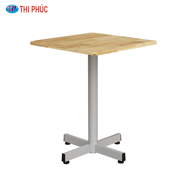 Bàn cafe vuông mặt gỗ BCF102T