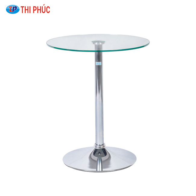 Bàn tròn cafe mặt kính BCF106T