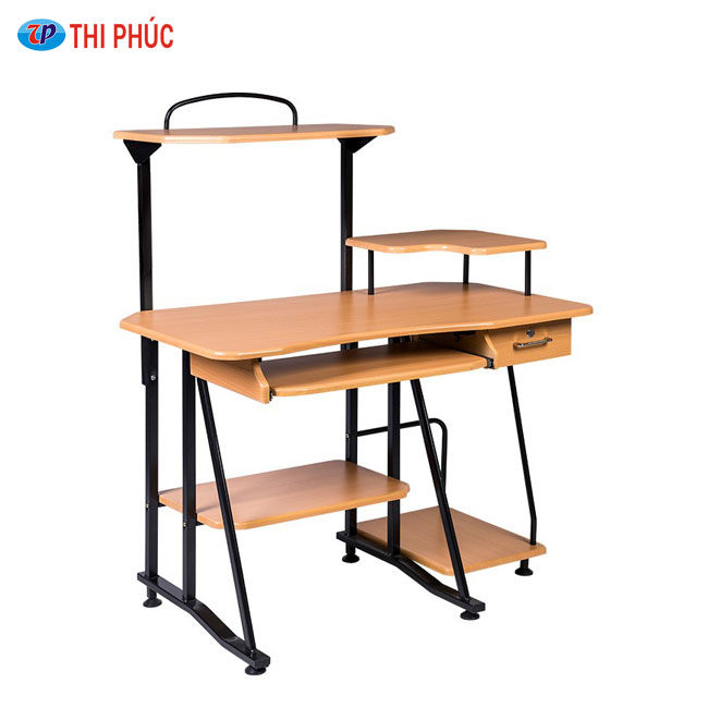 Bàn để vi tính khung sắt Hòa Phát BMT136