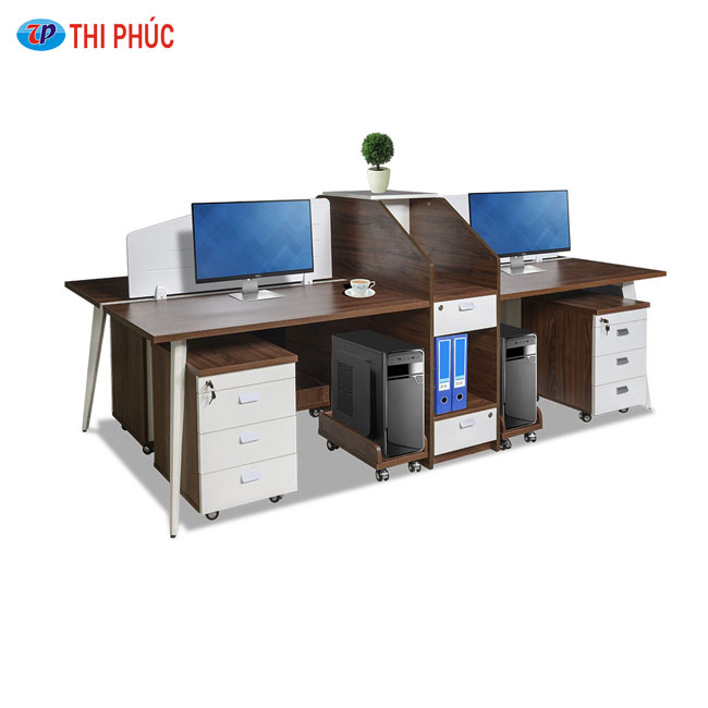 Module bàn làm việc 4 chỗ Luxury LUXMD02C10