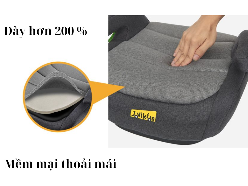 Ghế ngồi ôtô trẻ em Jovikids Baby Car Seat WD020 OHHO - Êm hơn, Thoải mái hơn