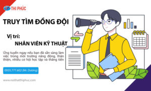 [TUYỂN DỤNG] Nhân Viên Kỹ Thuật